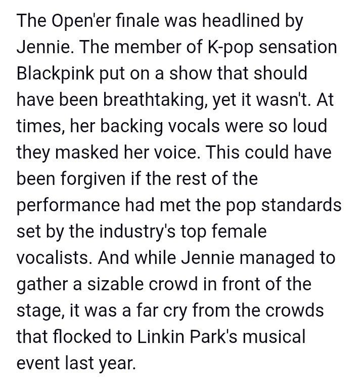 CL4Y0VERS's tweet photo. ‘the worst open’er concert?’ in the actual headline is a generational drag... you can’t even blame anti accounts for this one the journalists are sick of it too 💀 https://t.co/OLDONUZHCs