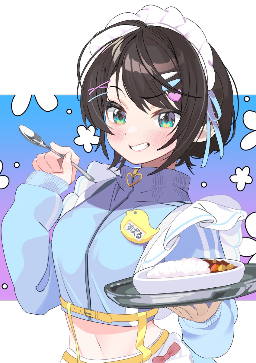 dokkumaa's tweet photo. メイドジャージすばる可愛すぎる！！！
しょーがねーなーって言われながらあーんってされたい！されたい！！
#プロテインザスバル https://t.co/E8NTAQqb7v