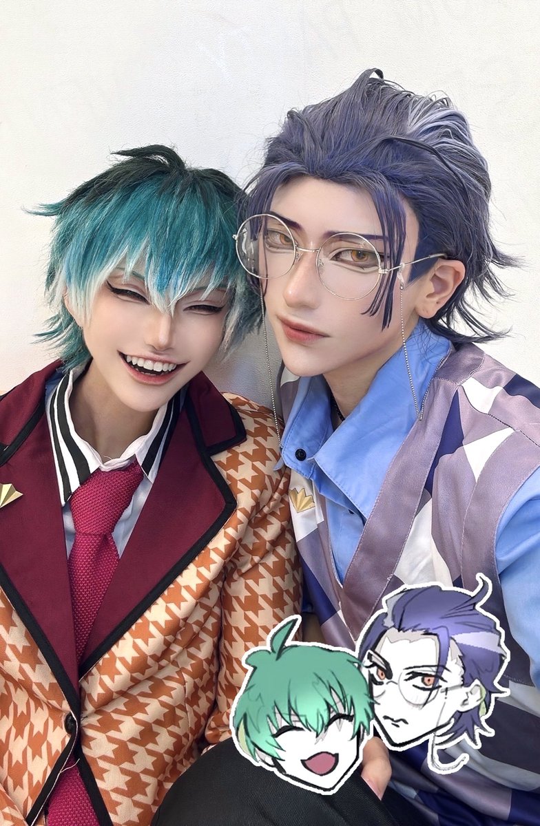 Toutachan's tweet photo. cos / hpmi🎤🧡どついたれ本舗 
            白膠木簓 &amp; 躑躅森盧笙 

眩しい奴やな。 

🎋▶︎@8hon10pon 
#アコスタさいたま #cosplay https://t.co/3ISPVmw2SU