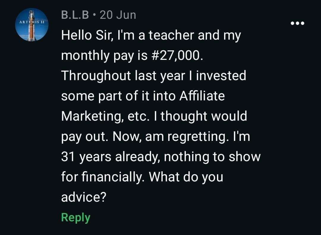 gee_engr's tweet photo. You can sign up on online tutoring platforms like Tuteria, PrepClass and TutorNG to get high paying teaching gigs.

You can reach out to rich families and apply to be their kids' private tutor.

If you are a graduate, dust up your CV and apply to GT roles in banks, FMCGs, O&G Coys, Asset Mgt firms or even govt agencies.

If the GT roles are out of your reach due to age limits, take extra certifications and apply for advanced roles.

You can even apply for scholarships abroad.

There's DAAD scholarship for Germany, Commonwealth scholarship for UK and most recently, there's this scholarship from the Irish govt.

Google them up, see the ones you qualify for, check when they will be opening, prepare and shoot your shot.

If you have the means, write GRE and apply for direct BSc to PhD scholarship in the US.

You can learn vibe coding to develop apps, build websites or simple softwares and offer it as a service to brands and business owners.

I know some young lads who earn a decent income simply by developing and managing CRM softwares for businesses.

You can also apply for internship programs and navigate your way into tech.

Risevest offers such internship programs where you get paid while learning with the opportunity of getting employed too.

Check it out here:
https://t.co/k0Kxn7cCYP

Many foundations like the Tony Elumelu Foundation (TEF) offer up to $5K business grants. You might want to keep tab on it and apply when it opens.

Lots of options, man!

I see no reason why you should settle for a measly $20/month job when there are so many options.

At 31, you are still very young to explore all the best opportunities life has got to offer.

Don't limit yourself.