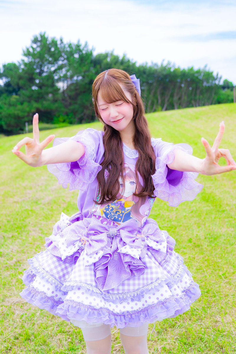 FullCo_Haruka's tweet photo. メンカラ夏衣装かわいすぎる💜 https://t.co/03nzSh03FT