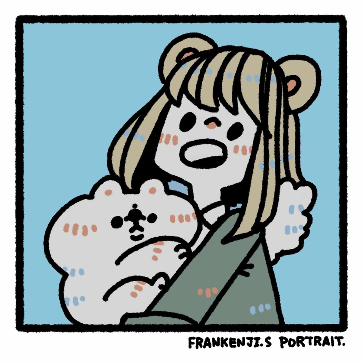 wanderinglan030's tweet photo. 今天二刷文具展
發現禮拜五看到很喜歡的日本創作者他居然可以現場畫似顏繪
救命喜歡ㄉ不得了 (⁠｡⁠･⁠ω⁠･⁠｡⁠)⁠ﾉ⁠♡
好可愛好可愛好可愛 💛 ( 完全控制不住手的人
要不是我家超容易發霉他有好多木頭小東西也超可愛，好想要 ˊˋ
超可愛我超喜歡ㄉ 💛 ( 要說幾次
附上藝術家→@frankenji https://t.co/lIQ5CNXN6t