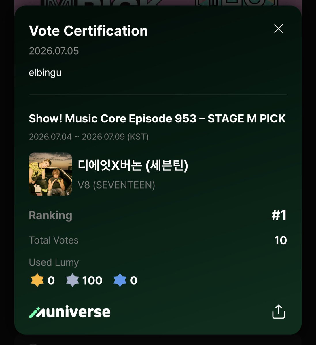 dokyeomieblue's tweet photo. vote for V8 today! https://t.co/FELSh3RJeo