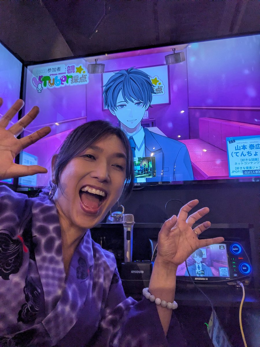 kijimaring's tweet photo. 金曜日は２オペのＶtuber採点😓
てんちょうさん私の直前が　#貞カッパω゜　さんで、そんなことある〜で大爆笑🤣カッパさんにその後LINE入れました

#トンズラ　さん　Now
#てんちょう　さん　君の願いが世界を輝かす

#超主観Ｖtuber採点
#きじまりん
#うたスキ
#エクスパーク https://t.co/MdevDN7l6p