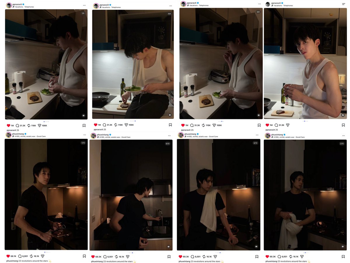 seetheright_1's tweet photo. วันเกิดปอนด์ อายุ 25                วันเกิดภูวินทร์ อายุ 23 

การกระทำปอนด์ภูวินทำกุคันหัวมาก ลงรูปวันเกิดไวบ์เดียวกัน ถ่ายมุมเดียวกัน ในครัวเหมือนกัน ลงในวันเกิดเหมือนกัน นัดกันลงคู่ปะ การกระทำโคตรแฟน มันเพื่อนตรงไหน 🫠🫠🫠🫠 https://t.co/N9icZiQ8zA