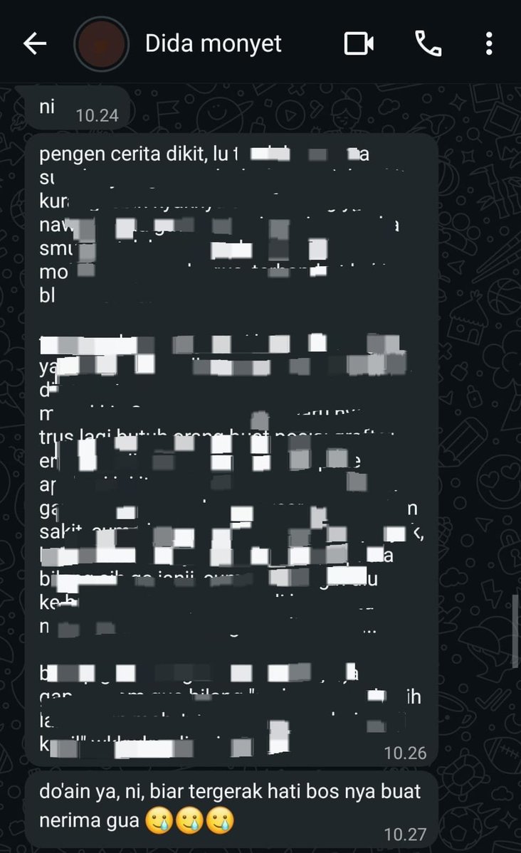 imyourmwork_'s tweet photo. gua happy bgt kalo dikabarin kaya gini-gini sama temen. ngerasa dianggep, ngerasa masih dipercaya jadi tempat mereka cerita. semoga semua hal yg lagi diusahakan temen2ku selalu dipermudah<3 https://t.co/1hFv5GoXGE