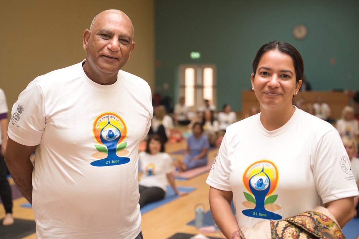 Bobjee169's tweet photo. Pleased to participate in the International Day of Yoga celebrations organised by the Consulate General of India, Belfast at Lisneal College, Derry.

It was inspiring to join people from diverse communities in celebrating yoga as a pathway to health, &amp; well-being.
#YogaDay https://t.co/GZbwdjT84C