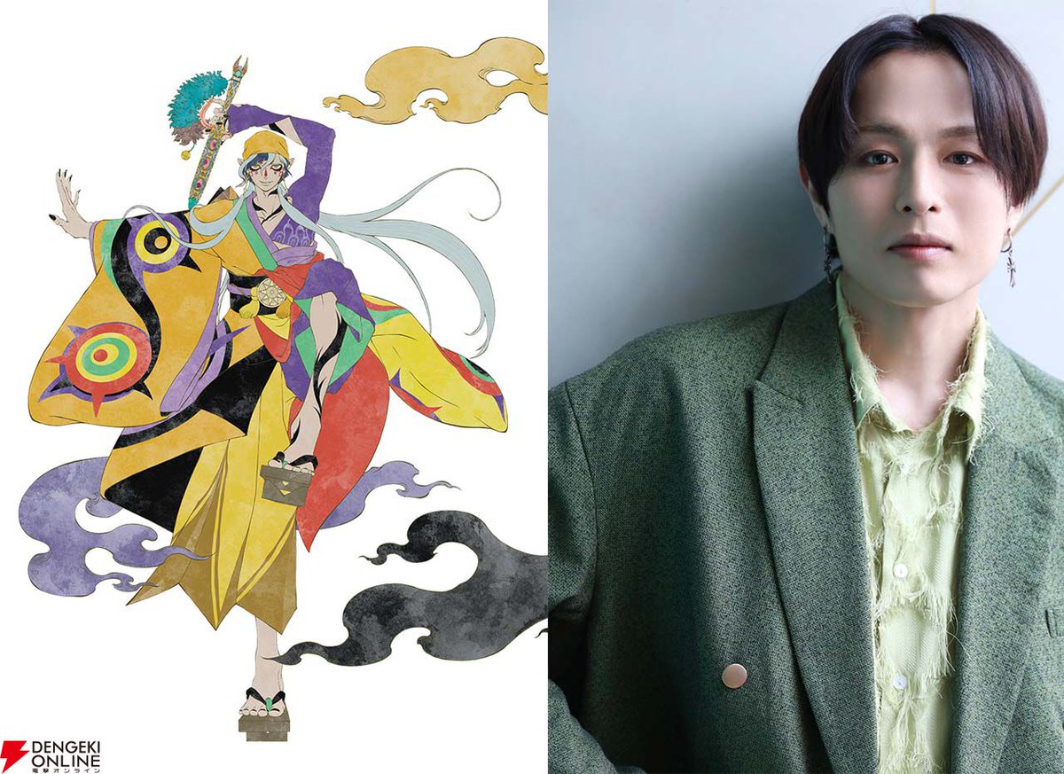 dengekionline's tweet photo. 『モノノ怪』新プロジェクト始動！ 3人目の薬売りが遂に公開です☔️🦋
https://t.co/r1HE2BNRGR

乾の薬売り、飄々とした態度からの豹変っぷりがたまらないですね…！
声は舞台版でおなじみの新木宏典さん！今後の展開に期待しかありません✨ https://t.co/2nV6Kxz6k2