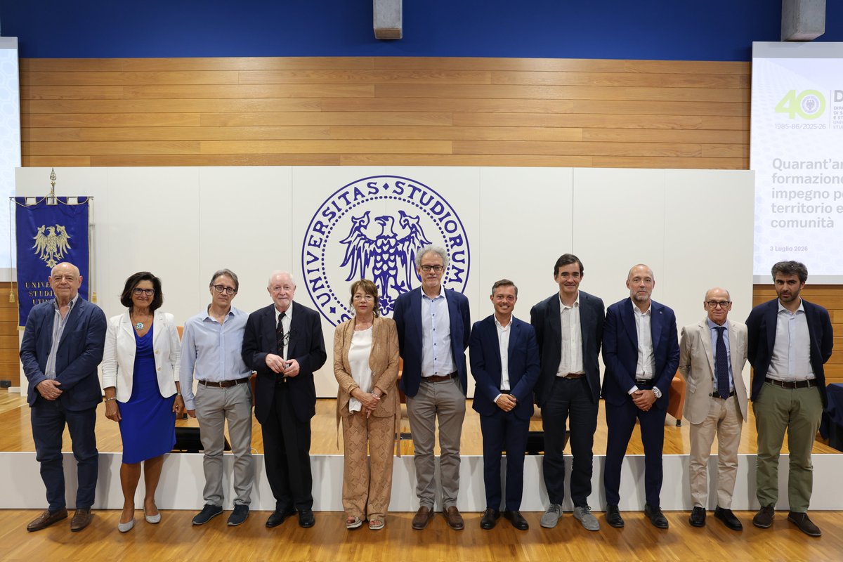 uniud's tweet photo. 💛 Il Dipartimento di Scienze economiche e statistiche compie 40 anni!

L'Ateneo ha celebrato quattro decenni di attività di una fucina di classi dirigenti e professionali al servizio del territorio, durante un evento con alcuni illustri alumni.

➡️ https://t.co/mhvkem5FPy https://t.co/12fy4JLKHs