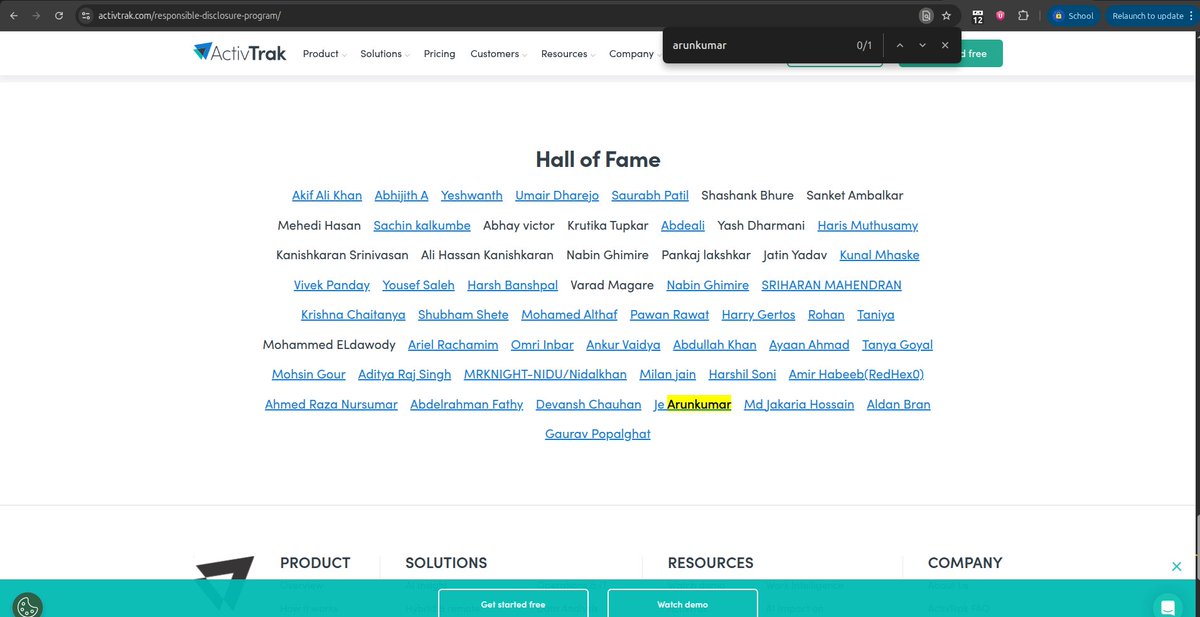 RiderSec60's tweet photo. #2 HOF in Activtrak
#bugbounty #vdp #security #hof https://t.co/s22sNx2Qog