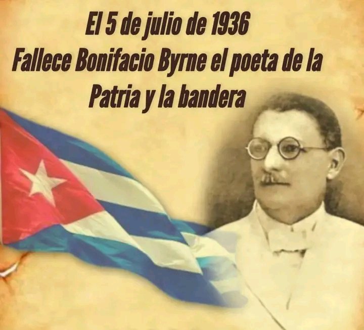 JorgeLSantana3's tweet photo. Buenos días🇨🇺 

En #VillaClaraConTodos el homenaje al poeta y dramaturgo, Bonifacio Byrne, conocido por sus poemas independentista.
"Mi bandera"🇨🇺
Si deshecha en menudos pedazos
llega a ser mi bandera algún día…
¡nuestros muertos alzando los brazos la sabrán defender todavía! https://t.co/QZOjwEuNPT
