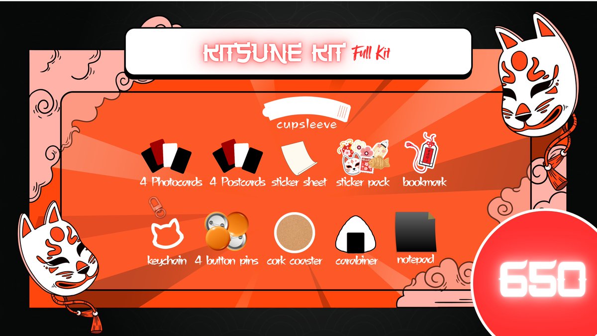 kzn_events's tweet photo. 🦊 Konbanwa!

We are back with a new event!

Kizuna: Kitsune no Yomatsuri: Inarizaki CSE

Featuring our fave Inarizaki boys: Kita, Suna, Atsumu, and Osamu!

Here is a preview of our full merch kit and add ons. Stay tuned for other details! 

#KZNYOMATSURI #IN4RICSE #KITSUNERIZAKI https://t.co/C3GFQlOwmN