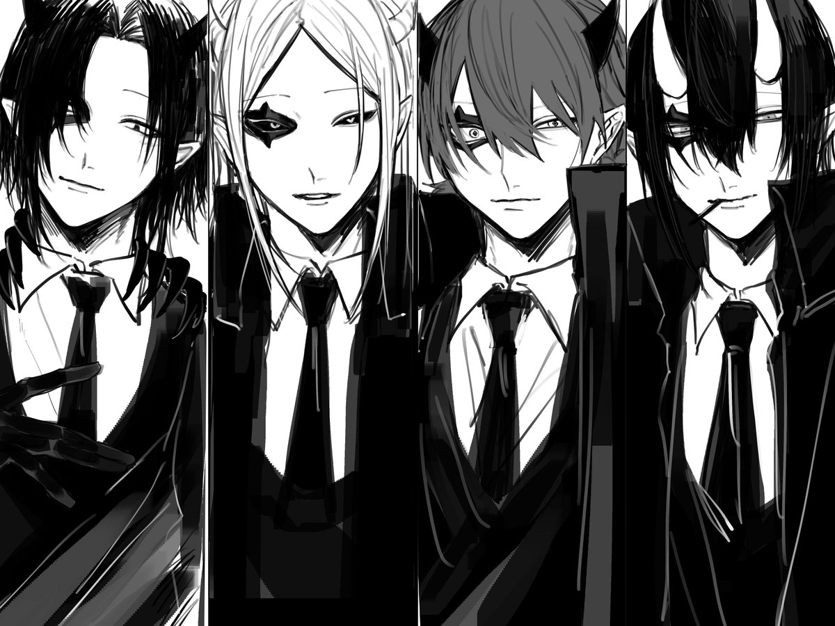 HankenSABI's tweet photo. 魔入間教師陣 数字組 https://t.co/LuyY9wDUKd