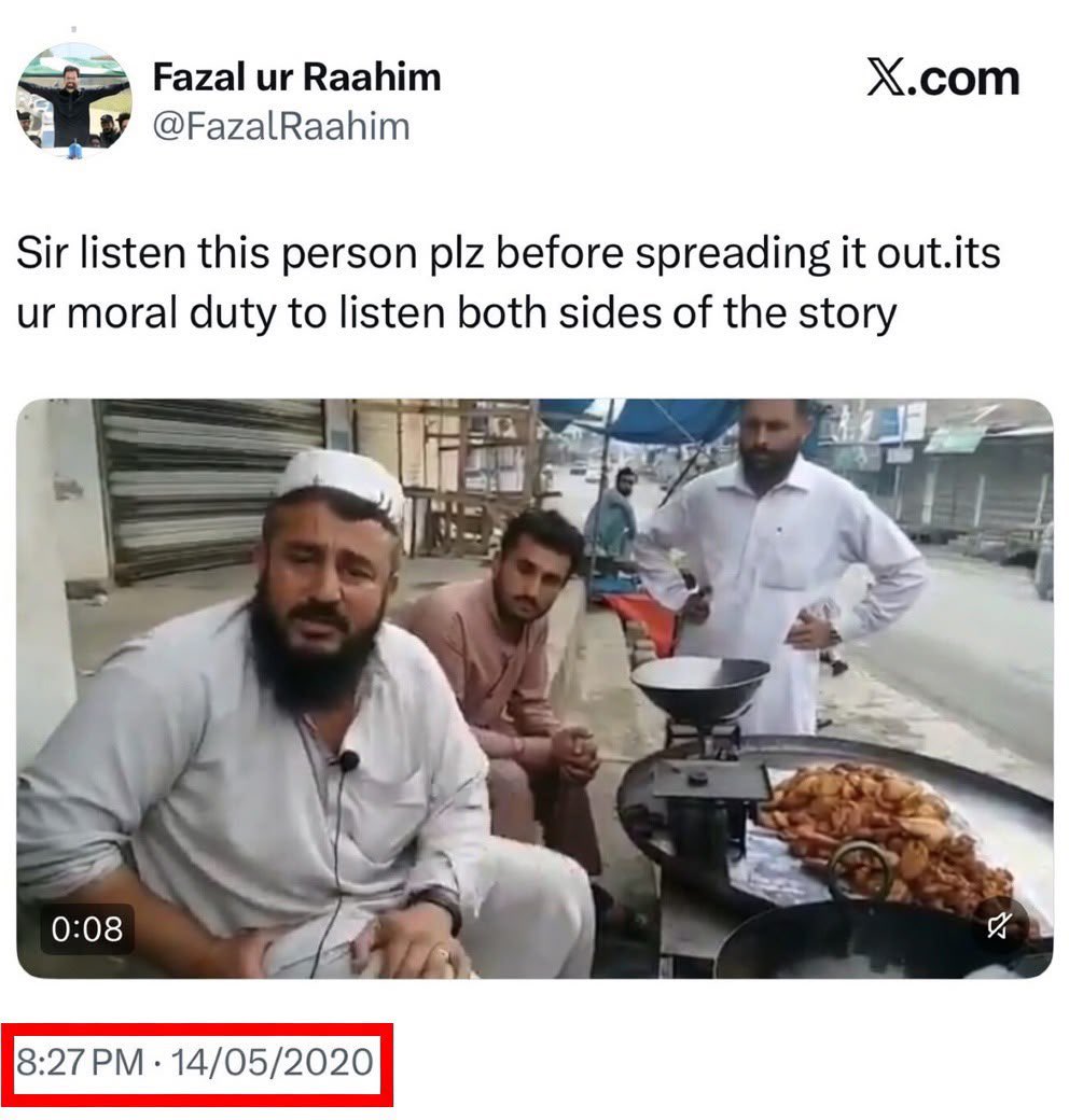 syed_bacha's tweet photo. صحافت کا جنازہ ! 
اسد طور کوئی شرم کوئی حیا کوئی غیرت ؟؟ 
جس ویڈیو کو آپ آج سے منسوب کرنے کی کوشش کررہے ہیں یہ دور عمرانیہ تھا۔ 2020 کی ویڈیو ہے کرونا اس وقت عروج پر تھا۔ جس آدمی کے ساتھ واقعہ پیش آیا اسکا بیان بھی موجود ہے 
کوئی صحافی ہے جو اس بے شرم  کو شرم دلائیں ؟ 

@UmarCheema1 @_Mansoor_Ali @GFarooqi 
@AsadAToor