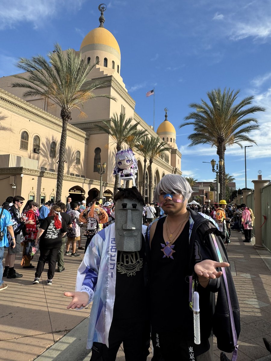 jinbird67's tweet photo. @wiggles_aco @AttackOnPropane here the photo of Biboo and Moai, I hope yall had a good experience at Hololive Serendipity https://t.co/9aKZnMOuqh