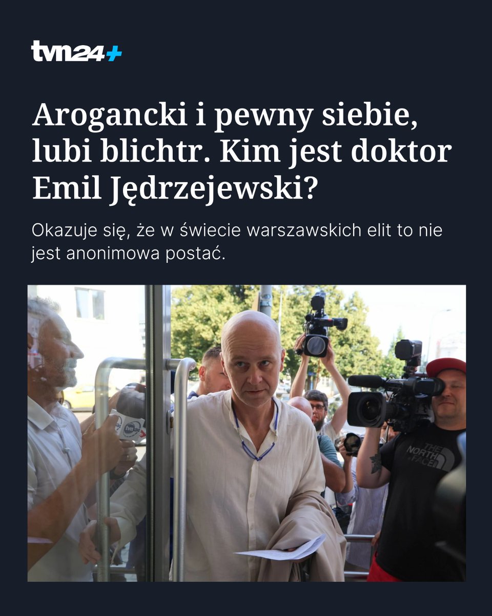 tvn24plus's tweet photo. Wybitny chirurg, ale potrafi manipulować ludźmi. Charyzmatyczny, ale arogancki. Opinie o Emilu Jędrzejewskim są skrajne. Kim jest lekarz, który obraca się wśród bogatych Polaków?

🔗 Piszą @IDzieciuchowicz i @JakubStachowiak: https://t.co/hLY4QVGVOQ https://t.co/wvo1RxIOaA