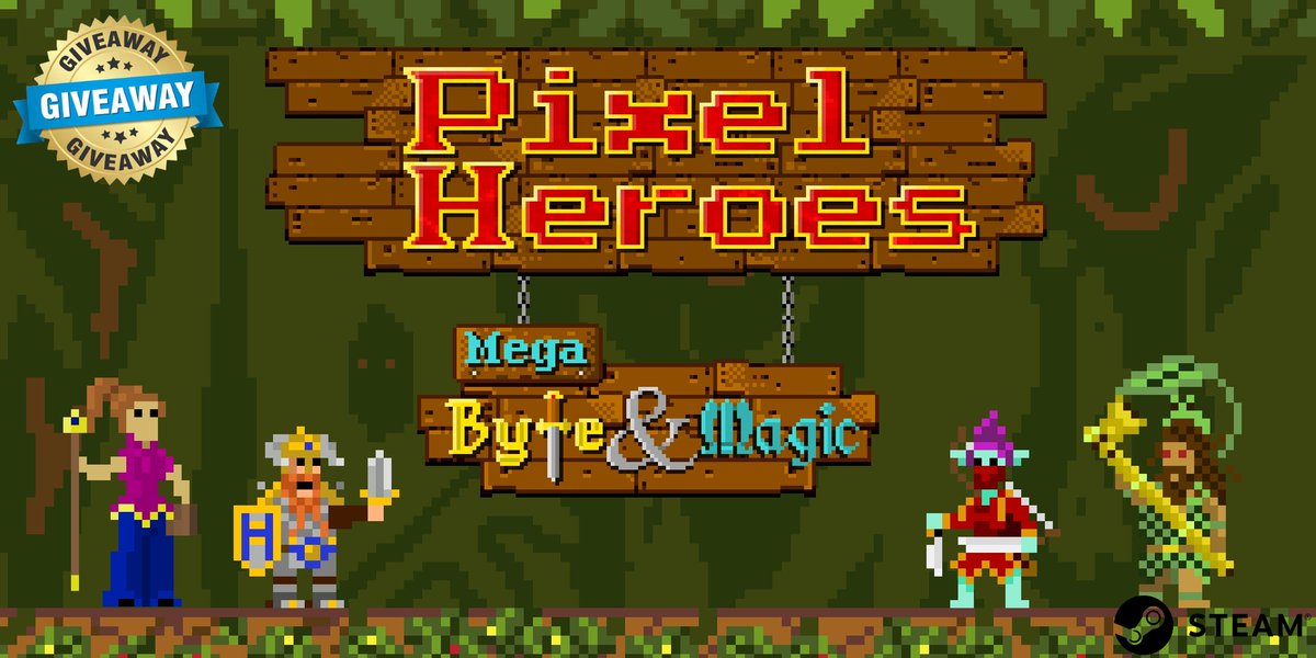 SteamGamesPC's tweet photo. 🎁 STEAM GAME GIVEAWAY 🎁

👾"Pixel Heroes: Byte &amp; Magic"👾1x Steam Key
💟Like + ♻️Retweet + 👥Tag a companion
✔️Follow us + @4KDigitalArt @PlayStationGN @Deluxe2D @blizbling
⏰ 12 Hours 🏆1 Winner!
📩DM me to sponsor a giveaway like this!
#GIVEAWAYS #SteamKey #SteamGame https://t.co/MEGmU4jgM0