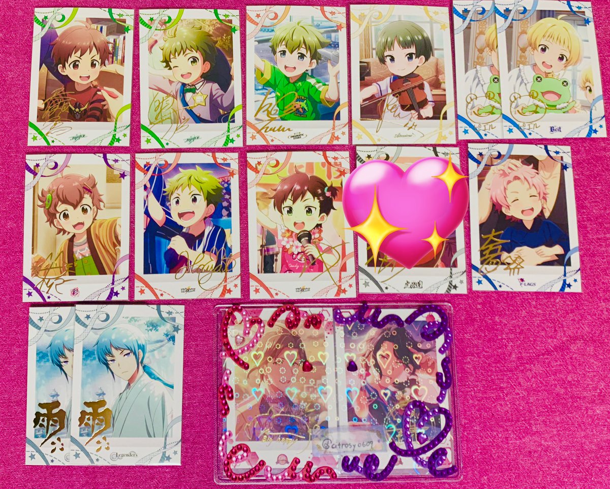 citrosy0609's tweet photo. 【交換】SideM ぱしゃこれ 10弾 箔押し
(譲)冬馬 翔太 翼 麗 ピエール2 キリオ 隼人 四季 大吾 雨彦2
(求) 同種 英雄/アスラン>>龍,幸広
※郵送>>>13日19時〜衣装展
一部お声掛け中。
数を揃えたい関係でお声掛けに偏りがある場合や内容により返信にお時間をいただきます。 https://t.co/7rwSaocuyd