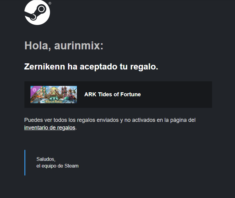 Aurinmix's tweet photo. Zernikenn se llevó ayer el DLC: #TidesOfFortune por la patilla durante mi directo en #Twitch, sus puntos de canal fueron suficientes para participar en el sorteo! ¿que sortearemos la proxima vez? sigueme si quieres estar informado de proximos #sorteos de #MixWorlds #ArkASA https://t.co/pkeo1qu9rw