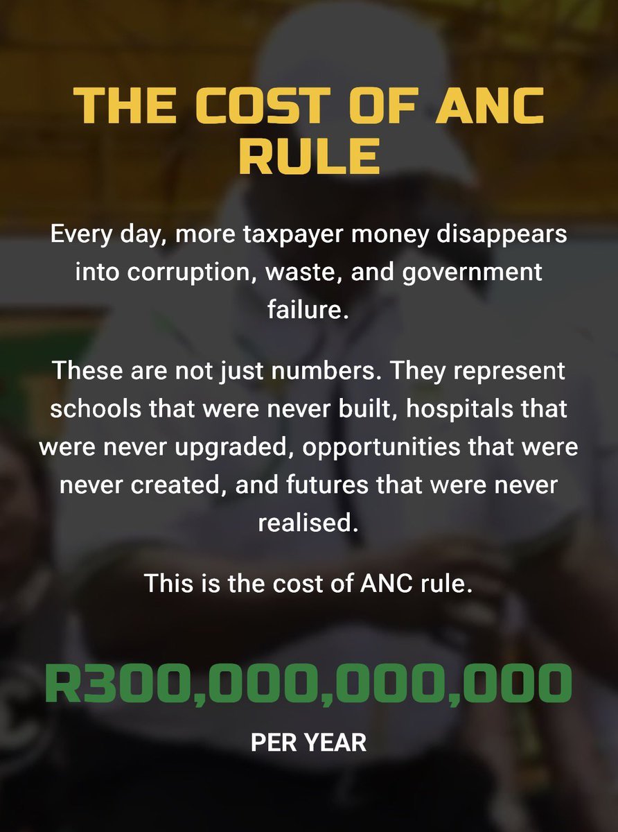 NiekerkSteve's tweet photo. If you want to get the shock of your life do an audit on the following in all government departments, SOEs and municipalities :
- Overtime worked vs.overtime payments
 -Sick leave taken vs.actual sick time
- Sleep out allowances paid vs.actual need/work performance 
- Performance bonuses paid vs.actual performance
- Private use of government vehicles 
Making these figure public would result in an immidiate tax payers revolt and boycott.