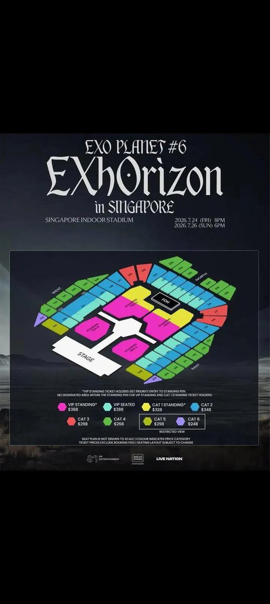 asukaTix_JP's tweet photo. WTS EXO EXhOrizon 新加坡演唱会门票 🚨
抢票没抢到?还有现票!🇸🇬
✨ Day 1:07.24(五)
✨ Day 2:07.26(日)
🎫 VIP 站位 / 座位(含彩排 Soundcheck)
🎫 CAT 1 / 2 / 3 / 4
📩 私信了解座位、价格及快速转票!
💬 私信后欢迎在评论区留言,方便我尽快回复🫶
#EXO #EXhO https://t.co/bqHx8opgk8