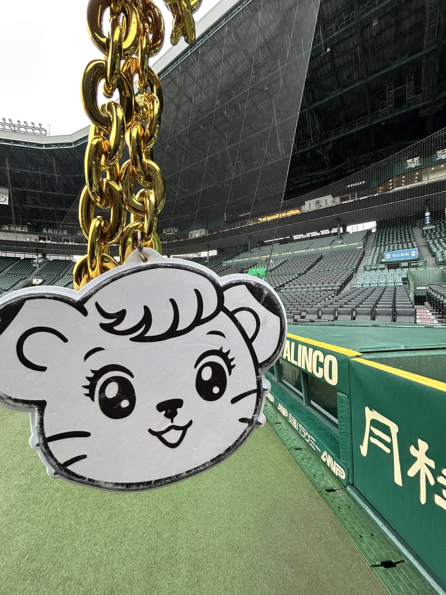 21352135_'s tweet photo. クソデカネックレス ライナver.、交流戦優勝を決めた甲子園のグラウンドだよ

#旅するクソデカネックレス https://t.co/9iRo5xHVzA