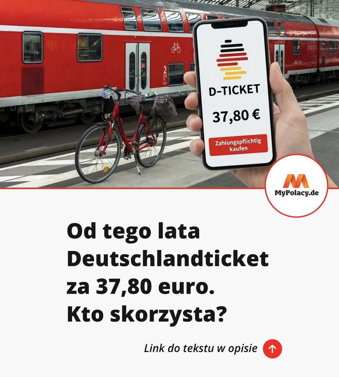 MyPolacyde's tweet photo. 🚇 🔥 Kolejne dwa kraje związkowe przygotowały specjalną ulgę na Deutschlandticket.
Szczegóły 👇
https://t.co/w7vCkS2cDu
#Deutschlandticket #Niemcy #Pociąg #Pieniądze #Podróże #Polacy #Emigracja #MyPolacy https://t.co/sLjQRpJaEL