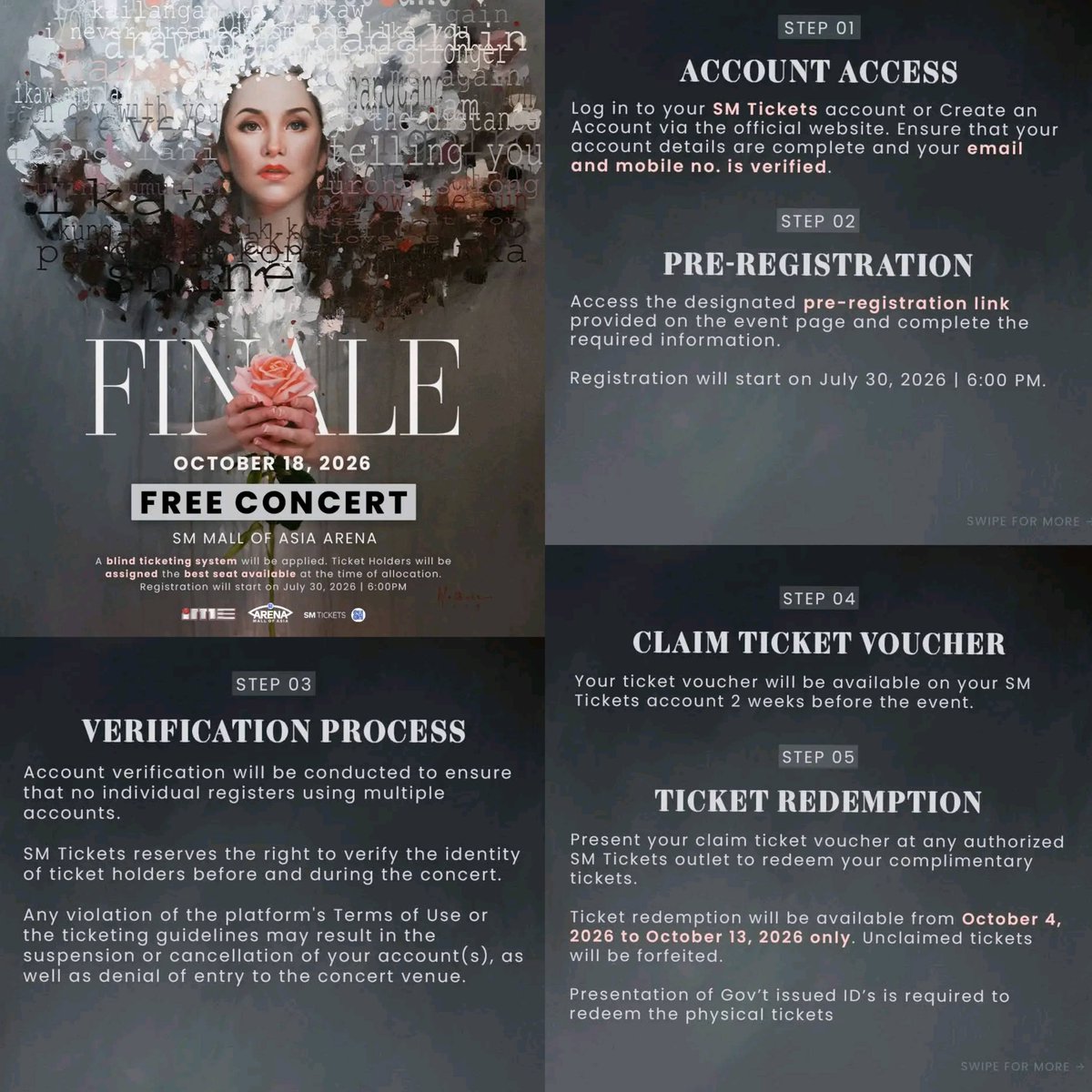 philconcerts's tweet photo. FREE CONCERT with Ms. Regine Velasquez on Oct. 18th at MOA Arena. https://t.co/G9LsiTCuyh