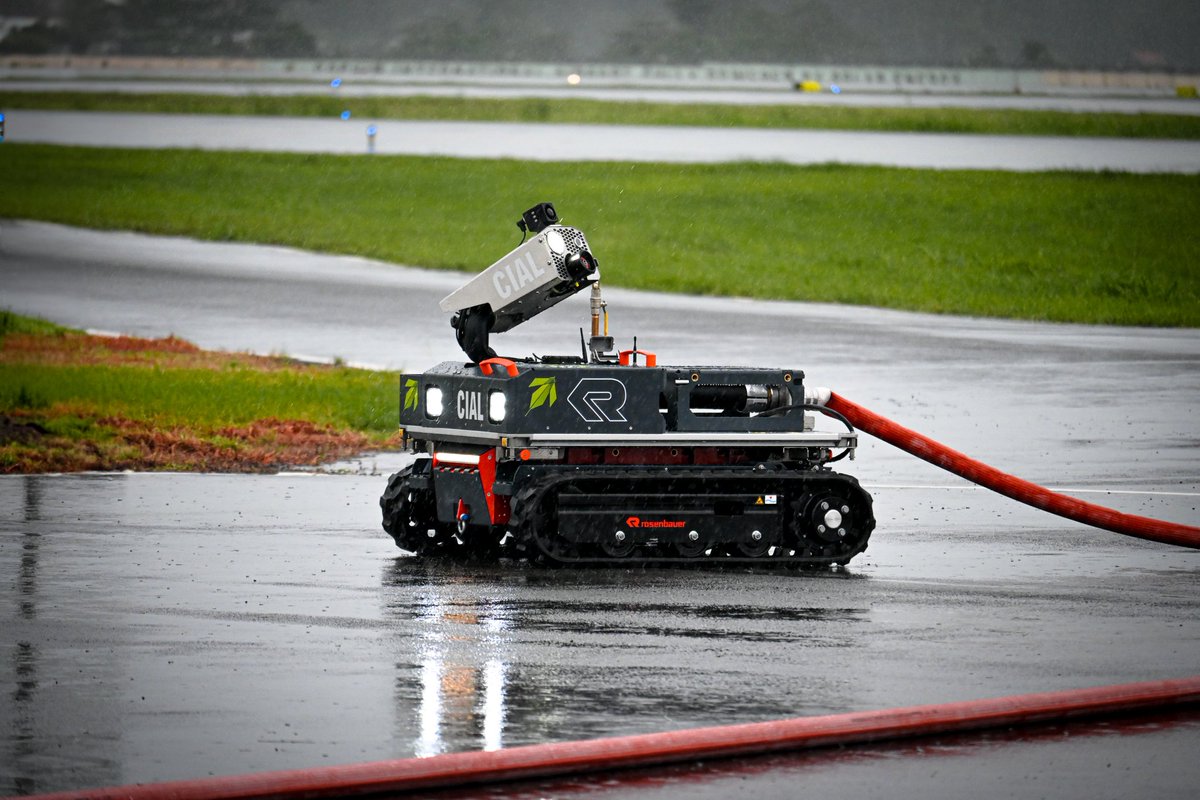 KochiAirport's tweet photo. Built for the toughest emergencies. 🚒🤖
Meet the Multipurpose Firefighting Robot—part of CIAL's Airport Rescue and Fire Fighting (ARFF) fleet. Remotely operated and capable of 360° movement, it can access hazardous areas while delivering high-capacity water or foam.
#CIAL #ARFF https://t.co/qyMiq4T5Jh