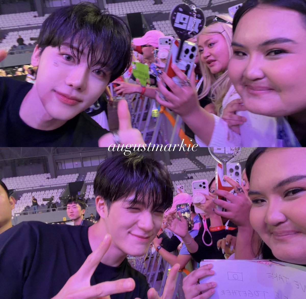 augustmarkie's tweet photo. i got a selfie with my jaemin and jeno 😭🫶🏻 thankyou my boys!!! https://t.co/2iFjqMbZqf