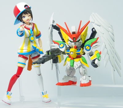 TearDro02572167's tweet photo. #ガンプラ #EXスタンダード #ウィングガンダムゼロEW #大空スバル #プロテインザスバル #hololivexGUNDUM #アクリルガッシュ #筆塗り ちょっと水色が濃かったかも。というか、シャツの縦模様って黄色じゃなくて黄緑だったのかな？ https://t.co/KbhpkHUDQi