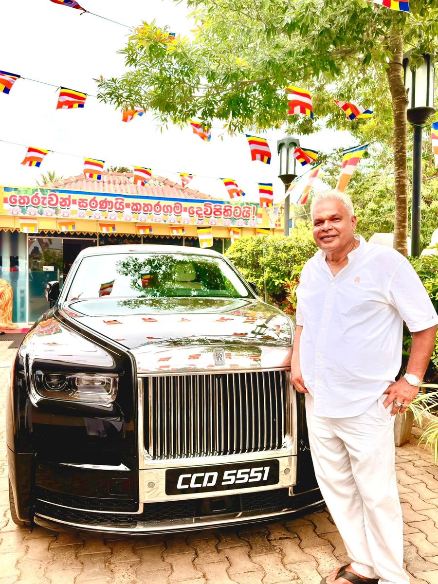 rangaba's tweet photo. Sri Lanka’s ‘poor’ motoring class: all top-end cars registered since October were imported second-hand. Four Rolls-Royce Cullinans, 15 Bentleys, 2 Lamborghinis, 5 Ferraris and even a Maserati were brought in used, clearly to exploit a 15% tax cut versus new cars. @HarshadeSilvaMP https://t.co/PsuxpkvYxM