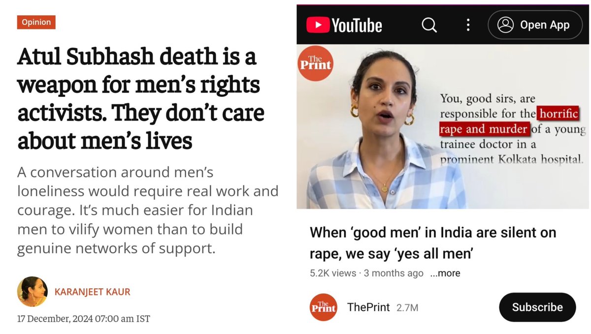 BerlinFamilyman's tweet photo. Karanjeet Kaur for you…

The print runs an agenda against men and promotes misandry.. https://t.co/EPrFYJjDL6