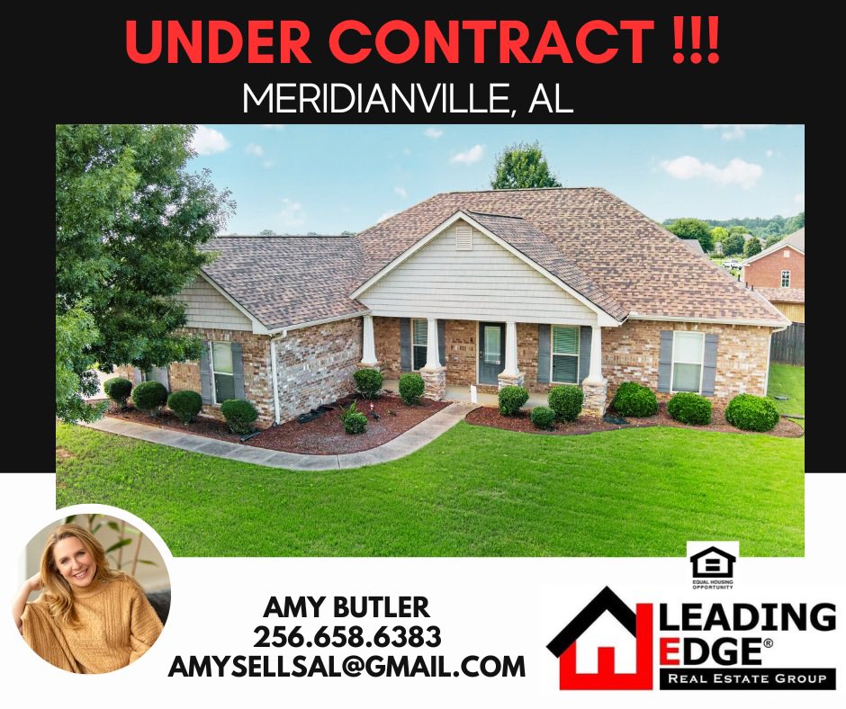 NorthAL_Realtor's tweet photo. Under contract in Meridianville 🎉 Grateful for smooth negotiations, and always grateful for our veterans and their service.

#NorthAlabama #VAHomeLoan #HuntsvilleAL https://t.co/MCngSYbRUI