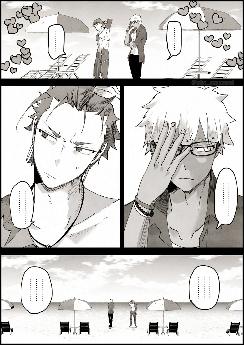 zin_naxend's tweet photo. 🏝️夏のとなりに（槍弓）💙❤ https://t.co/PeaxCESjLA