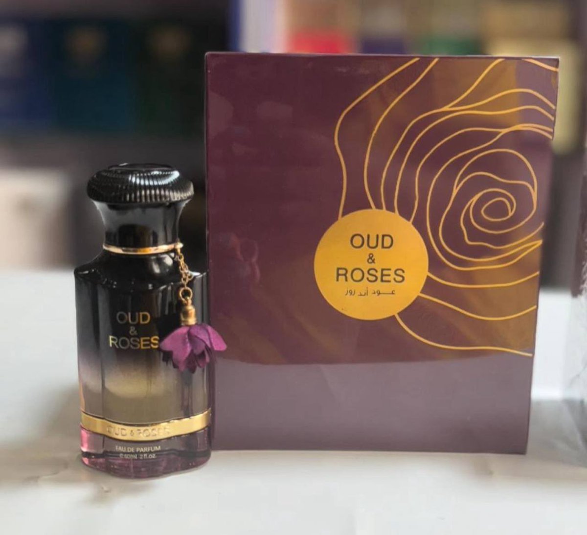EPerfumeShop's tweet photo. This screams royalty, it is such an elegant &amp; exquisite scent with very strong projection &amp; impressive longevity. A perfect Oud rose scent that is dark, sexy &amp; smells gorgeous.
.
.
Oud &amp; Roses By Ahmed Al Maghribi EDP unisex perfume, available in 60ml.
Price: N80,000 https://t.co/K3irJTS9ve