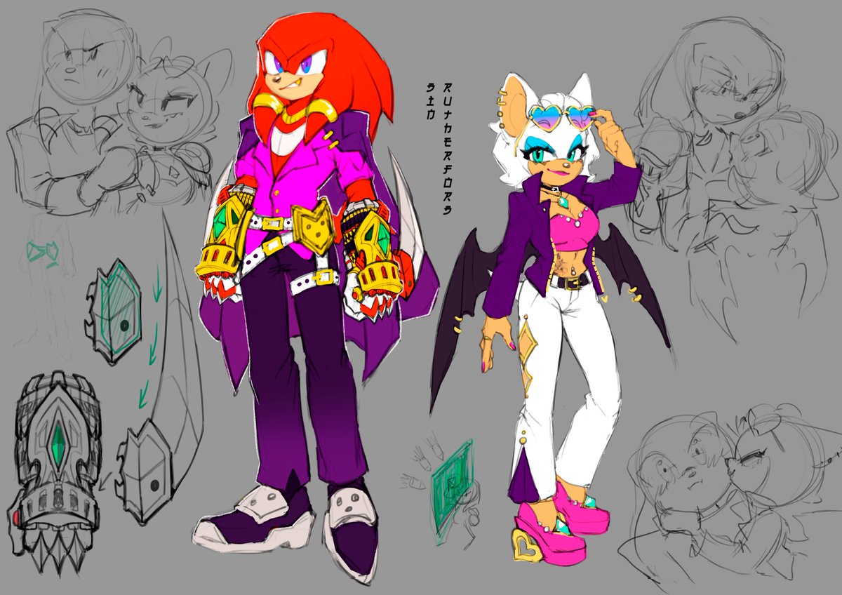 Din_Rutherford's tweet photo. #Knuckles and #Rouge
redesigns
I love this couple https://t.co/Q093uykO44