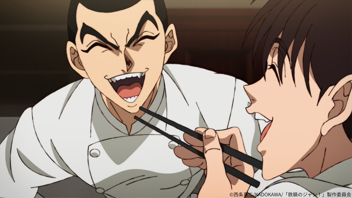 tetsujan1995's tweet photo. TVアニメ『鉄鍋のジャン！』
7/19（日）17:30からの放送は…

🥘₊₊₊₊₊₊₊₊₊₊₊₊

ジャンが五番町飯店に慣れた頃、弥一から宴会料理を任される。初めてやる大量の料理に苦戦するジャン。
「失敗した！このオレが、『秋山』が、料理をしくじった…」
落ち込むジャンに小此木が声をかけるのだが…。　　　　　　　　　　　　　　　　　　　　　　　　　　　　

　　　　　　　　　　　　　　　　　　　　₊₊₊₊₊₊₊₊₊₊₊₊🥘

#鉄鍋のジャン