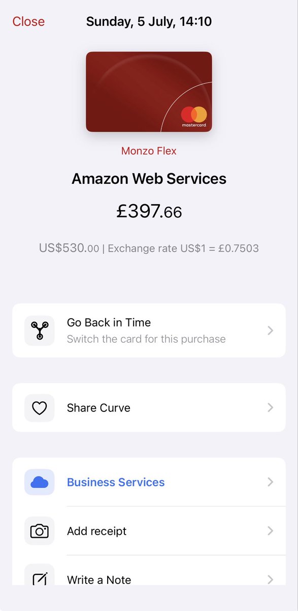 adriancodes's tweet photo. Someone just stole £397 from my card.

I use https://t.co/wHe8DDUCPg and have it connected to my @monzo flex account with quite a high limit.

They made a £397.66 transaction at @awscloud. I’ve never made a payment at AWS before, so I’m surprised the Curve security didn’t kick in to ask me to confirm or approve it.

They tried making another transaction with the same amount, but Monzo blocked it.

I’ve frozen my cards and reported this as fraud to both Monzo and Curve.

I’m surprised this has happened to me because I’m one of the people who are extra careful when it comes to online payments. I always pay with Apple Pay where possible and never input my card details on dodgy sites.

Also, I never click any of the phishing links received by email or SMS. Like I can smell all of these and always report, yet somehow my card was compromised.

I never carry the physical card with me; it’s always at home in a safe place. Also, it was just renewed in May this year, so it’s quite new.