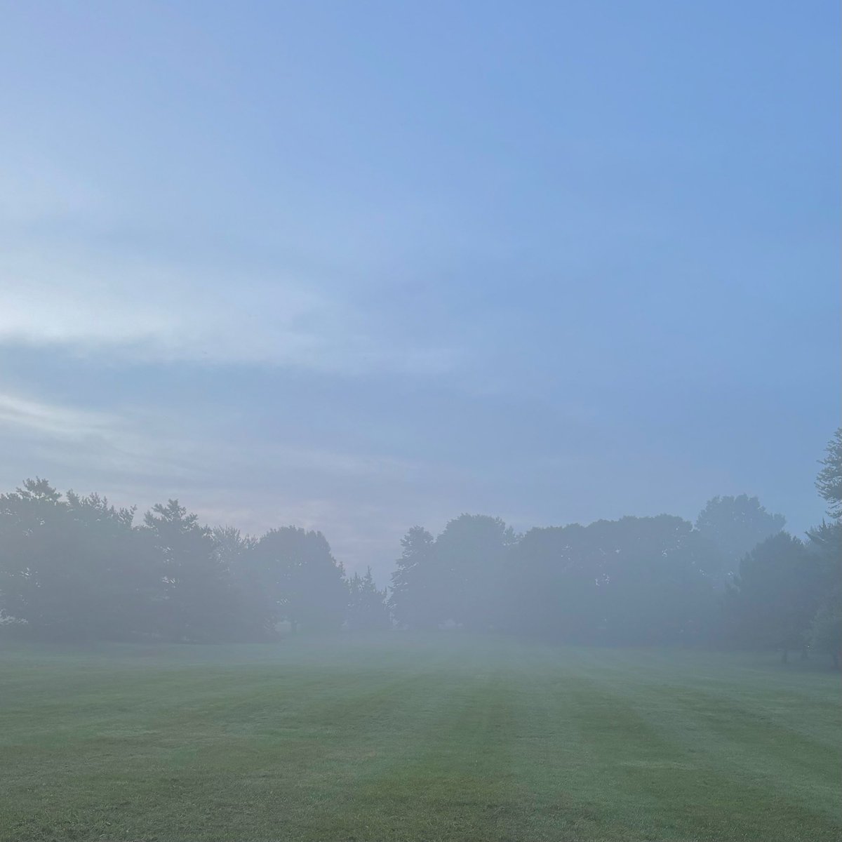 featherstonbill's tweet photo. Fog or residual from last night's fireworks? 

Ran 2.07 miles (23:33 || 11:23/mi) 68º with 95% humidity || Day 2208 of #RunStreak #SeenOnMyRun https://t.co/yIv06Me4WX