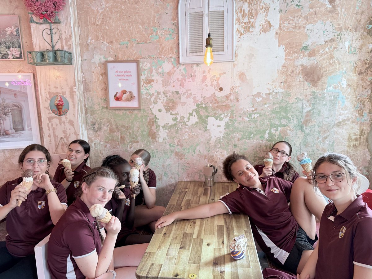 STMComp's tweet photo. Our Year 8’s enjoyed their reward trip to Bubbles &amp; Gelato last week—lots of ice cream, lots of smiles, and a well-deserved treat! Well done to all those involved, for their continued hard work and positive attitude this year! #TheSTMWay #DoYourBest #SweetTreats 😃🍦 https://t.co/YplWOxt5JD