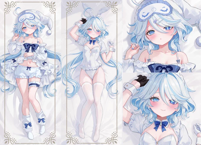 C108頒布のフリーナの抱き枕カバーイラストです こちらは全年齢verになります