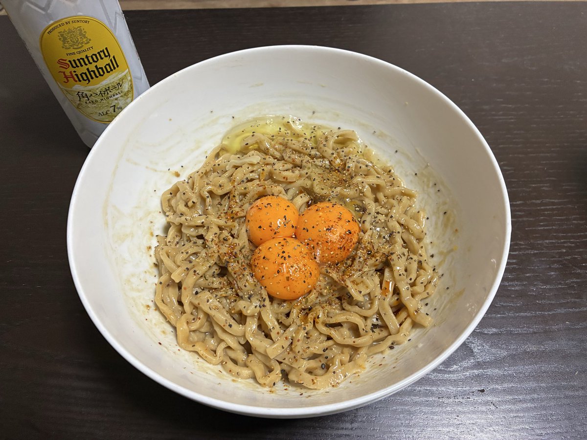 drms0326's tweet photo. 絶対休みの前の日にやろうと思って楽しみにしてたのですがなかなかタイミングが合わず今日、遂に作る事に成功しました☺️
バカみたいに濃い味で無事昇天致しました😇 https://t.co/eIJ2o6pyz4