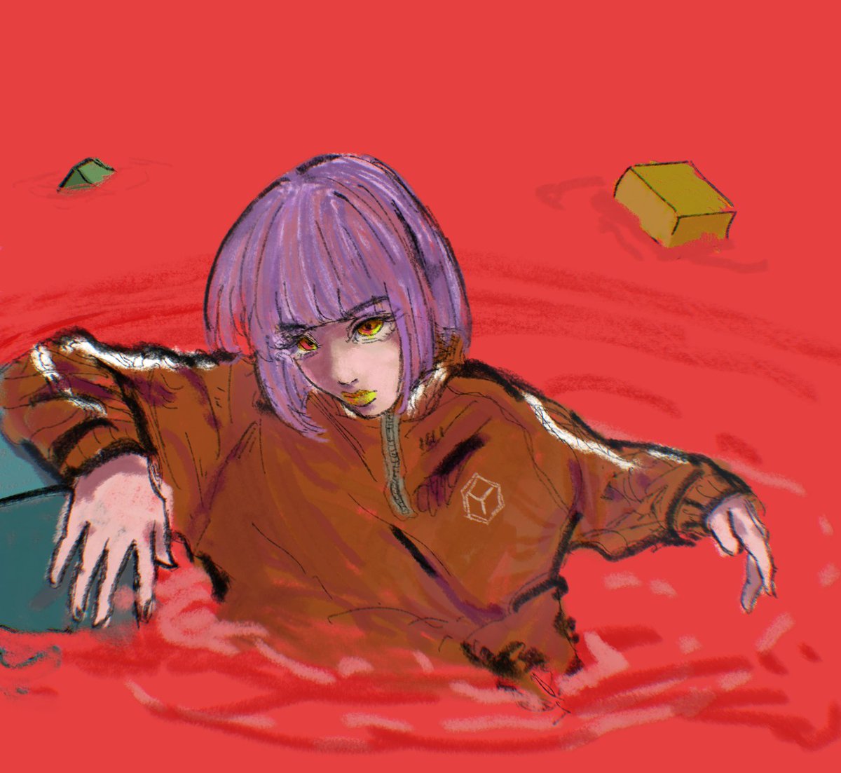 Lettuce0226's tweet photo. ラフ https://t.co/klpDgryNT0