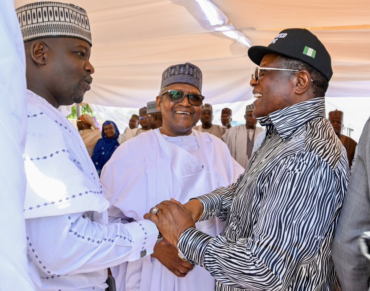 FrancisNwaze1's tweet photo. ROAD INFRASTRUCTURE IS PART OF PRESIDENT TINUBU'S LARGER PROGRAMME OF FIGHTING INSECURITY, SAYS UMAHI, AS FG FLAGS OFF REHABILITATION OF BAMA-BANKI AND DIKWA-GAMBORU-NGALA ROADS IN BORNO

The Federal Government has officially flagged off the rehabilitation of the Bama-Banki Road and the Dikwa-Gamboru-Ngala Road in Borno State on Saturday, July 4, 2026, at Muna City Gate, Km 10 along the Maiduguri-Dikwa-Gamboru Road, 

Speaking during the flag-off ceremony, the Honourable Minister of Works, Senator Engr. David Umahi, CON, said the projects are part of President Bola Ahmed Tinubu's determination to complete long-abandoned strategic road infrastructure and use development as a tool for restoring peace and prosperity.

According to the Minister, President Tinubu has demonstrated uncommon courage by reviving projects that had remained on the drawing board for years.

"President Bola Ahmed Tinubu is a man destined to retake this country. It is very certain that all that were impossible to be done before are now being done. One of the projects from Kano-Maiduguri, whose Section 5 is here, was awarded in 2006. It is this President that is actualizing the sections that have not been completed, especially the one in Maiduguri. The Bama-Banki and Dikwa-Gamboru-Ngala Roads were awarded in 2021, but it is this President that is actualizing them. That means he is a great dreamer, thinker and actualizer, with the audacity to do the impossible," Umahi said.

The Minister stressed that the projects go beyond road construction, noting that they form part of President Tinubu's broader security strategy for the country.

"These road infrastructure projects are part of the larger programme of President Tinubu in fighting insecurity. When these projects are completed, our people in the North-East will benefit because they lead to Chad and Cameroon. But the greater interest is that our military forces will have roads to combat whatever might be left of the insurgency," he stated.

Representing President Tinubu at the ceremony, Vice President Senator Kashim Shettima noted  the strategic importance of quality roads in addressing insecurity, saying infrastructure and national security are inseparable.

"Bad roads are also a security risk. A corridor that is difficult for citizens to travel is equally difficult for security personnel to patrol and protect," the Vice President said, describing the roads as projects of "special strategic weight."

He also commended the Honourable Minister of Works, Senator David Umahi, and the Minister of State for Works, Barr. Bello Muhammad Goronyo, for driving the implementation of the projects.

Borno State Governor, Professor Babagana Umara Zulum, described the occasion as another milestone in the state's journey towards lasting peace and recovery.

"It is not just the commencement of two major infrastructure projects in Borno State, but it symbolizes renewed hope for our people and a stronger commitment to restoring normalcy across our state. They are immensely strategic because they connect communities affected by insurgency and facilitate the movement of people as well as access to markets and essential services," the Governor said.

President of the Dangote Group, Alhaji Aliko Dangote, attributed the successful commencement of the projects to the strong collaboration between the Federal Government and the private sector, while paying glowing tribute to the leadership style of the Minister of Works.

"This progress would not have been possible without the collaboration and partnership with the Honourable Minister of Works, Engr. David Umahi, CON. I call him by a name, 'the conqueror,' because he continues to conquer all obstacles on his path."
