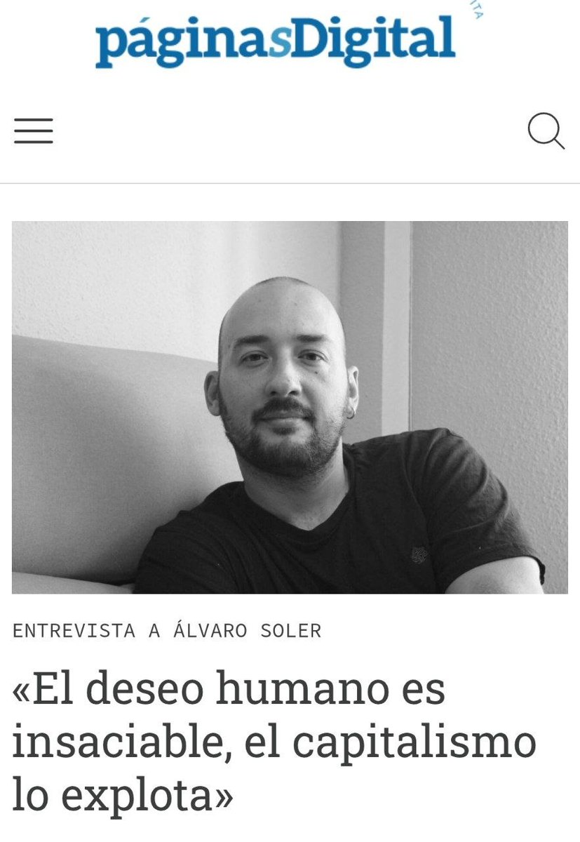 SOLER2911's tweet photo. Hoy PaginasDigital publica la entrevista que me realizó Fernando de Haro Izquierdo. Una de las mejores entrevistas que me han hecho sobre  diversos temas que estamos trabajando en el @CentroCTPo 

Enlace👇
https://t.co/C1uVHUqwe0 https://t.co/CJhrHVTNCi