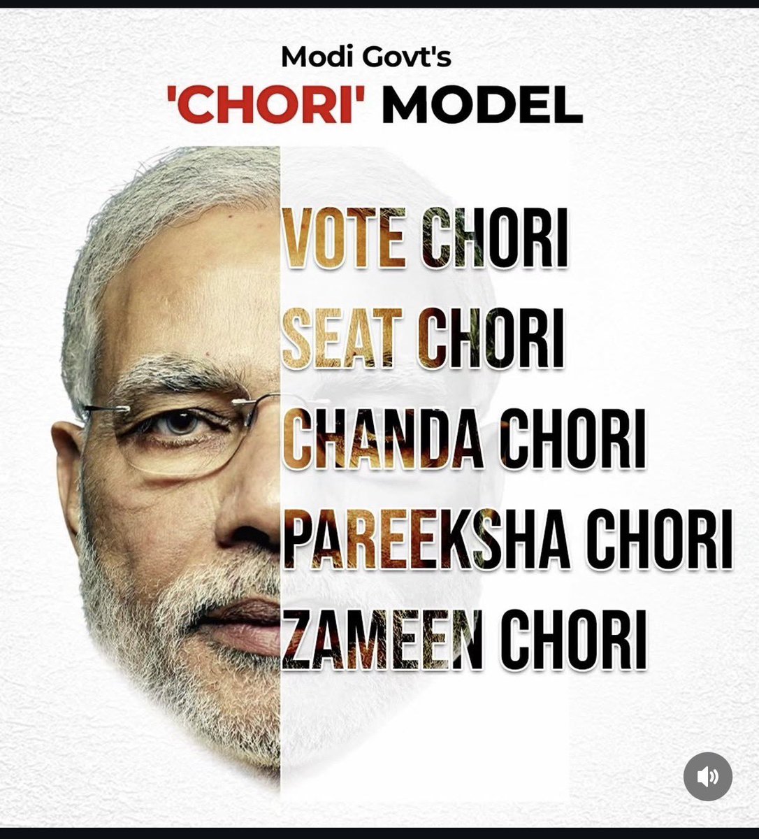 KarunaIPS's tweet photo. The New India Blueprint? CHORI MODEL #PaperChor #VoteChor #ChandaChor #Modi https://t.co/8Keq6UqWsl