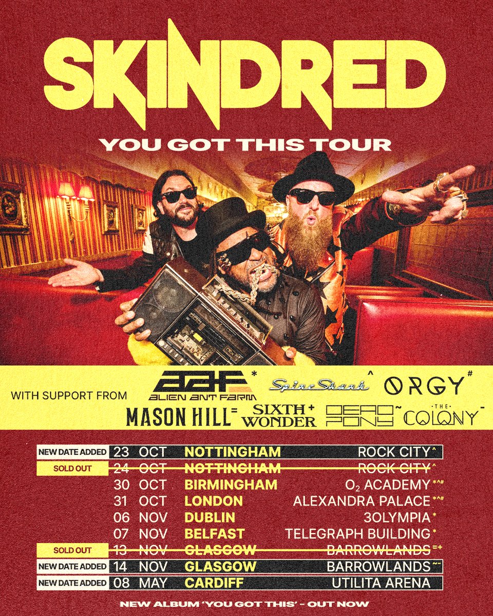 Skindredmusic tweet picture