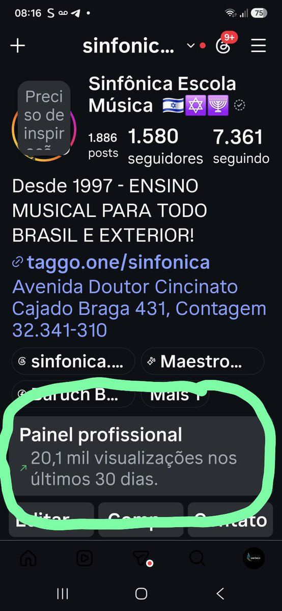 baruchavraham's tweet photo. 18% dos 115.000 moradores do Eldorado já estão acessando o perfil da Sinfônica Escola de Música só para ver nossos alunos brilhando! https://t.co/Y8Kke3dRWO