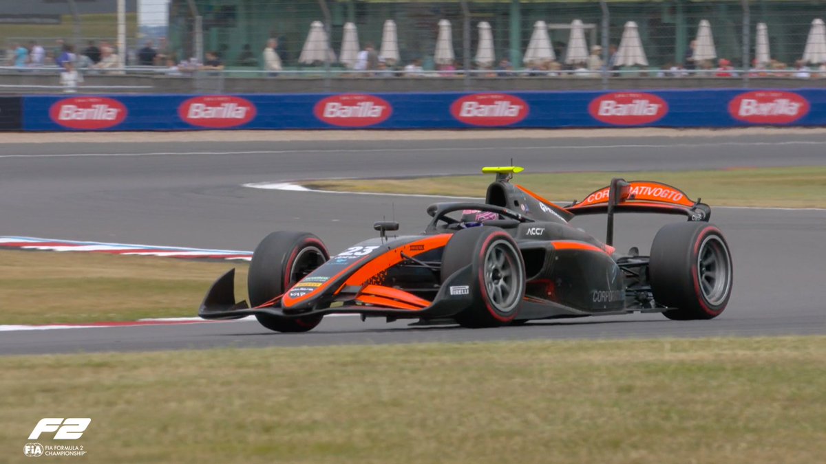 Formula2's tweet photo. "The car was amazing! Thank you!" 📻

What a drive from this man as well, btw 😮‍💨

Take a bow, Rafa 👏👏👏

#F2 #BritishGP https://t.co/n5FmFYGdQM